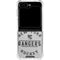NHL New York Rangers Black Text Galaxy Z Flip6 Clear Case